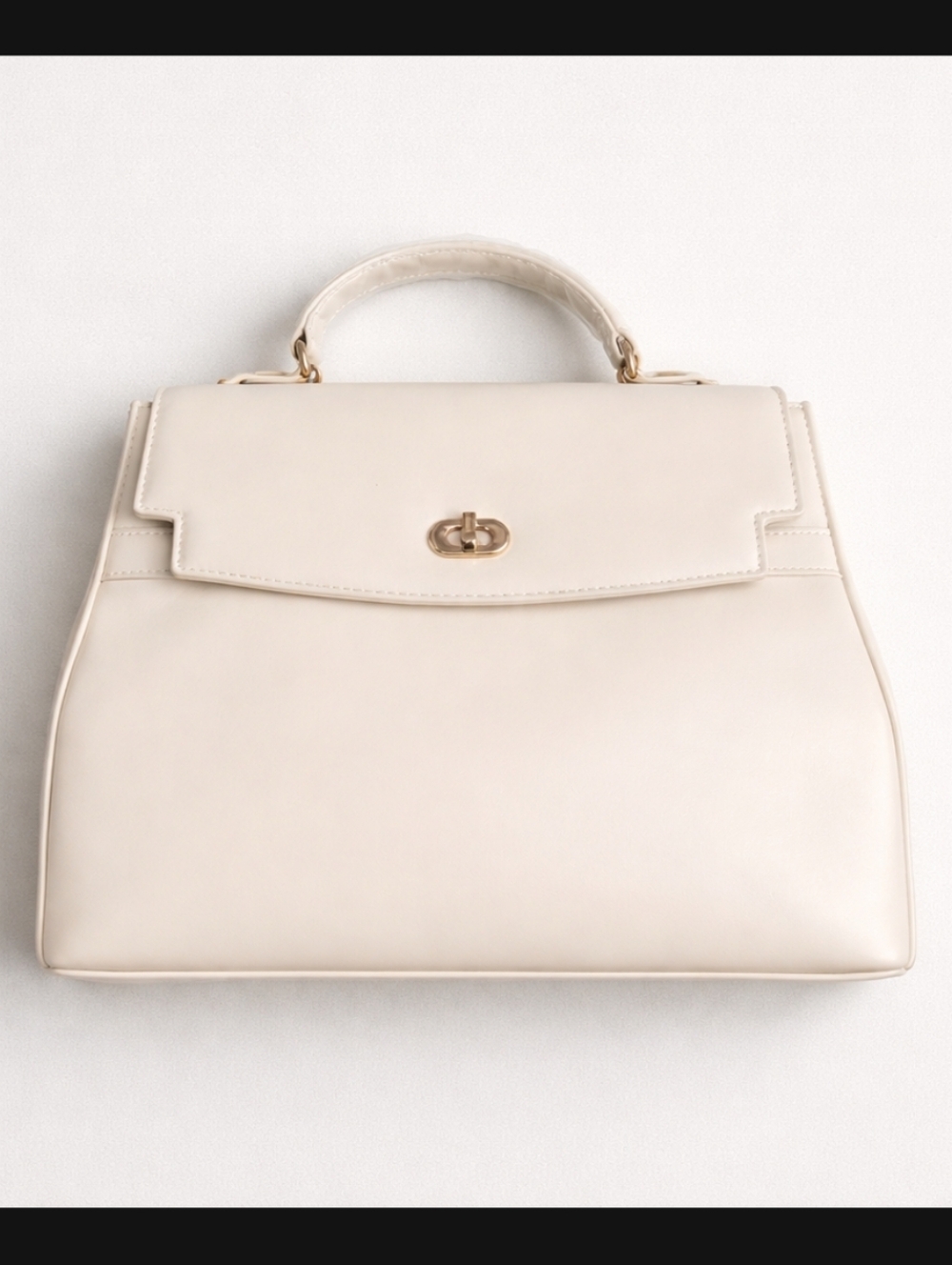Cavalli Class Elegant Cream Satchel - Picture 2 of 14